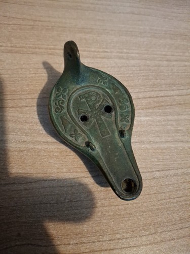 Lampe huile bronze à - à,