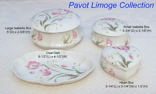 French limoge pavot isabella - french,