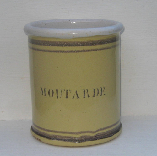 Ancien grand pot - à, moutarde