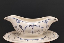 Royal Boch Copenhague Belgium Gravy W/ Attached Underplate 