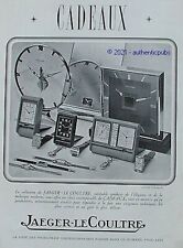 ADVERTISEMENT JAEGER LECOULTRE PENDULUM WATCH BAROMETER 1938 FRENCH AD