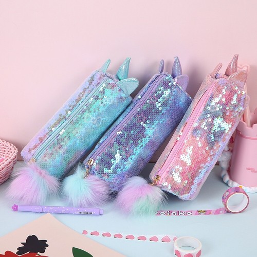 Licorne paillettes plumier - licorne,