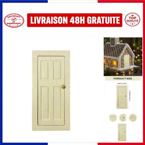 Porte miniature bois cm - bois,