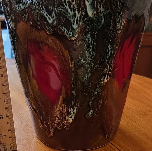 Vallauris abstract drip - drip, glaze