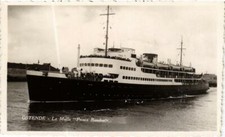 Old postcard AK Ostend - La Malle 'Prince Baudouin' SHIPS (762557)