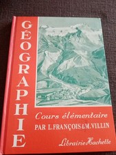 1959-geographie au certificat d'etudes-cours élémentaire -Livre scolaire ecole