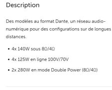 ampli professionnel de puissance yamaha xmv4140 4×140w   4×125w.  2×280