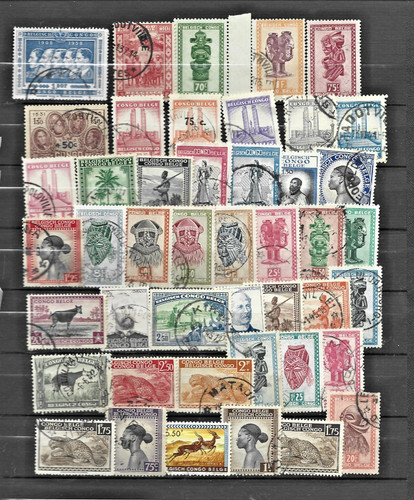 Congo belge 45 timbres - 45,