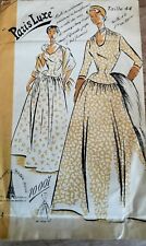 10007 PATRON PARIS LUXE VINTAGE FRENCH PATTERN ROBE DE CEREMONIE ELEGANTE    44