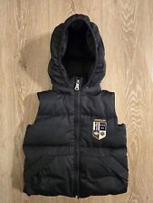 KINGSLAND COLLECTION KIDS UNISEX NAVY BLUE DOWN VEST XS 2-4 HOOD DETACHABLE 