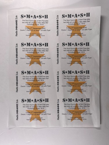 Flyer original radio smash - flyer,