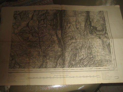 Ancienne carte etat major - ancienne, d'etat