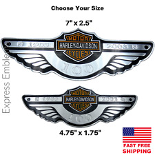 Aluminum Motorcycle Gas Tank Emblem (Harley Davidson Style)