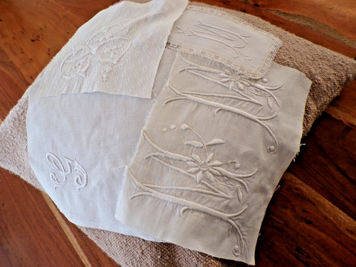 Lot monogrammes brodés - lot, de