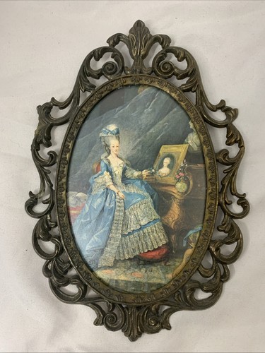 Vintage italian oval ornate - oval,