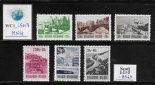 WC1_15017. BELGIUM. 1953 PRO ARDENNE-MEUSE TOURISM set. Sc. B538-B543. MNH