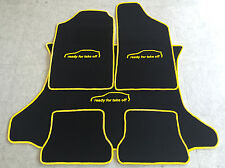 Tapis De Voiture Tapis De Sol Set De Coffre Pour VW Corrado Jaune 5 Pièces Neuf