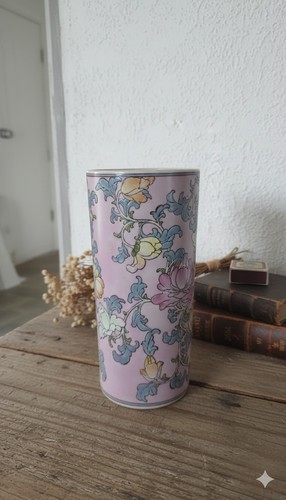 Grand vase cylindrique chinois - vase,