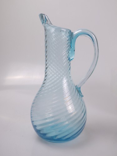 Pichet normand verre bleu - pichet,