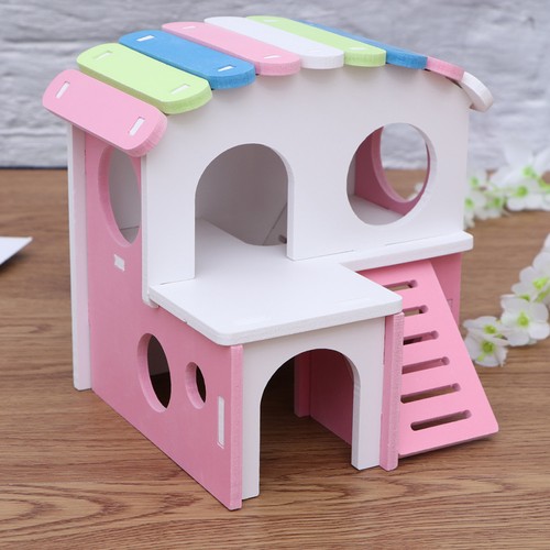 1pc bois maison de hamster - 1pc, en