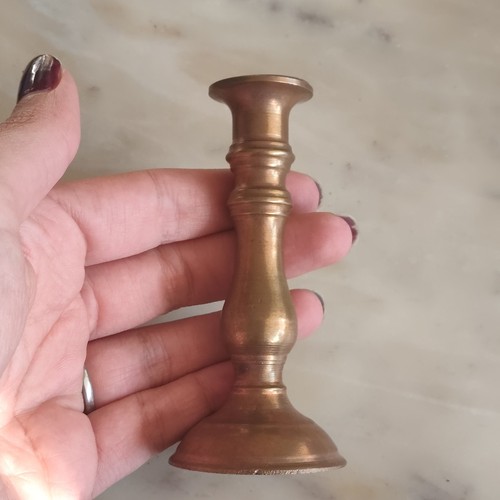 Bougeoir laiton ancien - en,