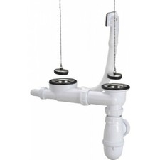 Vidage pour évier deux bacs