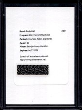 2024 Panini Select WNBA Betnijah Laney-Hamilton Courtside Action Prizm Auto #24