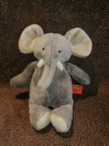 Doudou peluche éléphant gris - doudou,