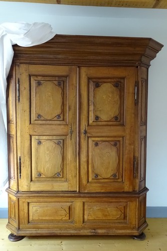 Armoire mariage marquetée - armoire,