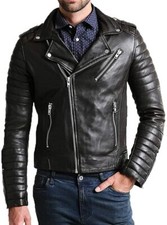Nouveau Veste En Cuir Biker