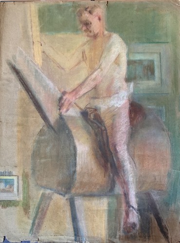 Dessin ancien homme - homme, nu