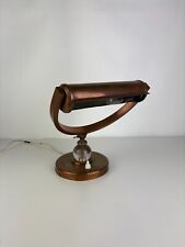 Sublime lamp notary style, copper banker swivel reflector 