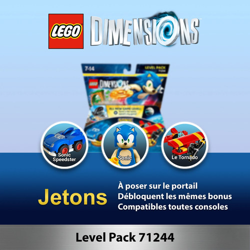 Lot jetons lego dimensions - lot,