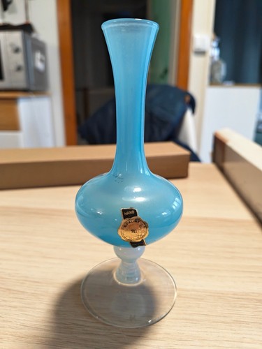 Vase soliflore verre opalin