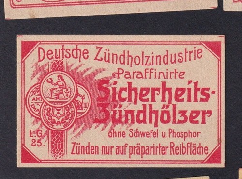 Antique match tag germany - match,