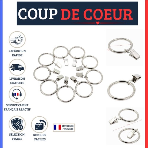 Anneaux rideau avec - anneaux,