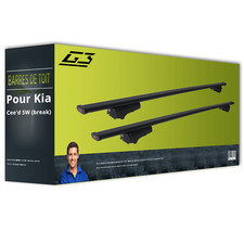 Barres de toit acier pour Kia
