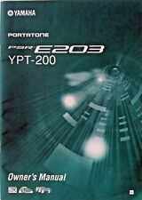 Yamaha PSR-E203 YPT-200 Digital Keyboard Original Users Operating Owner's Manual