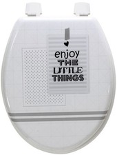 Abattant de toilette en Bois compressé MDF Siege WC Standard charnières inox