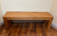 Banc en pin massif ciré