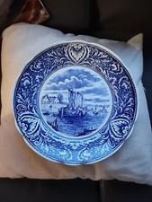 Delfts Royal Sphinx Maastricht Holland Assiette Bleu Décor Mer Bateaux 