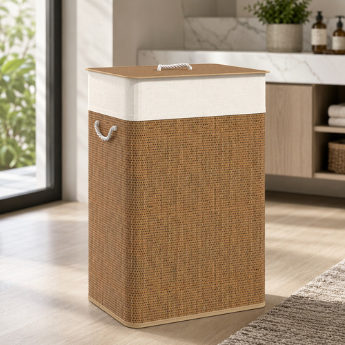 Panier linge homcom 72l - panier,