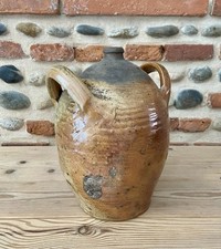 Grande Jarre ancienne Pot Vinaigrier Grès XIXème