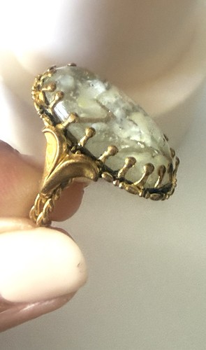 Bague ancienne art deco - bague, agate