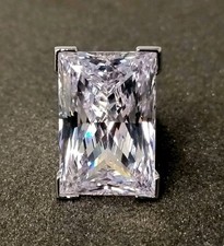 Ancienne Grosse Bague Solitaire Cristaux De Swarovski. T : 50.5.