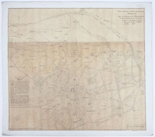 Dessin plan meudon ville - plan,
