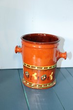 seau en terre cuite vernissé