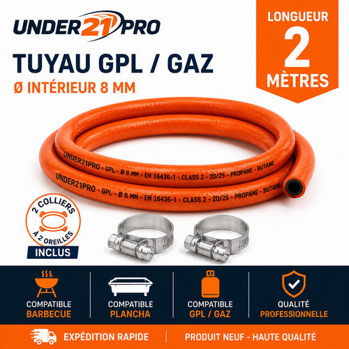 Tuyau gpl gaz 8 mm - gaz,
