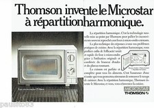 ADVERTISING 126 1986 Thomson (2p) The Microstar Microwave Oven