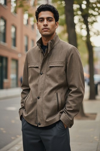 Veste homme imitation - , daim